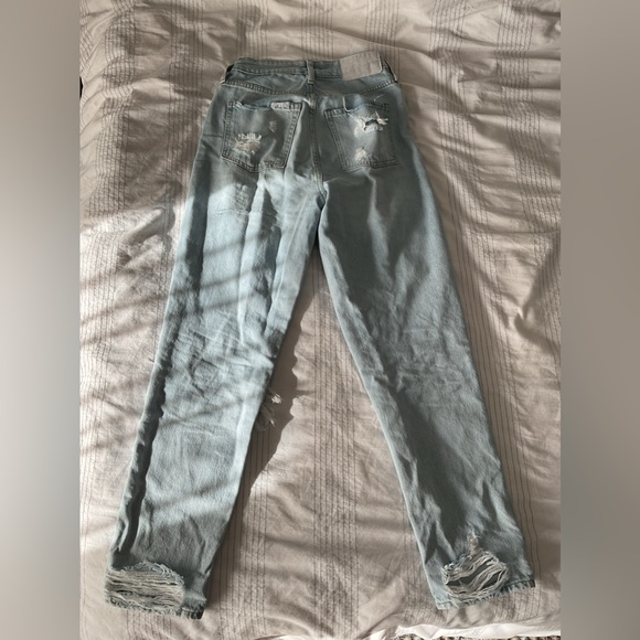 H&M Boyfriend Low Ripped Jeans Size 2 - Picture 3 of 7